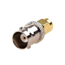 3X Gold Tone SMA Male to Silver Tone BNC Female Connector Adapter
