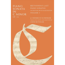 PIANO SONATA IN C MINOR OP. 111 VOL 3 C by ROTHGEB Hardcover Book