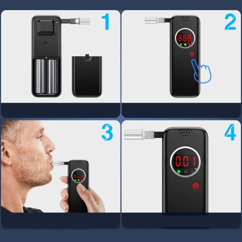 AD6000 Car Alcohol Tester Electronic Breathalyzer 2