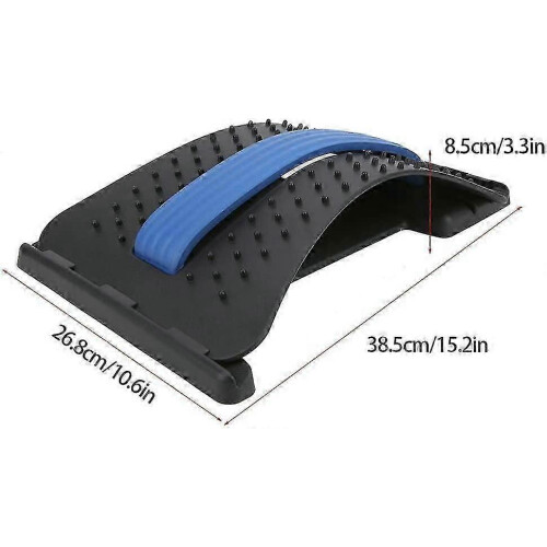 Spinal Lumbar Support Lumbar Disc Herniation Back Massage Stretching Massager-Blue 1