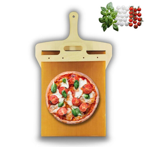 Schiebe-Pizzaschaufel mit Griff, spülmaschinenfest 1