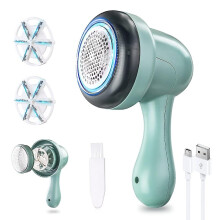 Pilling Shaver, Pilling Shaver 2 Replaceable Stainless Steel Blades for Clothes, USB Rechargeable