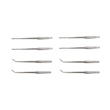 8 Stainless Steel Clips Include 4 Straight Tweezers (about 27cm Long) And 4 Bent Tweezers (about 26