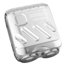 Rasoir électrique de voyage R-12 pour homme, utilisable sur peau sèche ou humide, à tête rotative, idéal pour les voyages et la ma