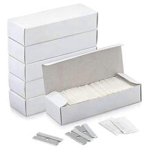 600pcs Single Edge Razor Blades, Industrial Razor Blades, Box Cutter Replacement Blades, Glass Scrap