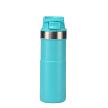 Mug de voyage étanche en acier inoxydable 16 oz/500 ml, gobelet isotherme à café sans BPA, vert