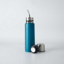 Thermos 2 en 1 en acier inoxydable avec paille intégrée pour le thé Yerba Mate