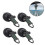 Set di 4 ventose resistenti con ganci, ideali per auto e campeggio. 1