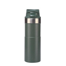 Mug de voyage étanche en acier inoxydable 16 oz/500 ml, gobelet isotherme à café sans BPA, vert