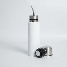 Thermos 2 en 1 en acier inoxydable avec paille intégrée pour le thé Yerba Mate