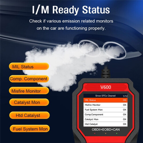 Battery Voltage Detection Lookup Fault Code OBD2 Scanner Diagnostic Oxygen Sensor Test Car Diagnostic Tool Professional