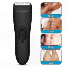 Tondeuse électrique étanche pour le corps des hommes, rasoir pour les poils pubiens et les testicules.