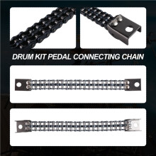 Drum Kit Pedal Connecting Chain with Master Link Drum Pedal Chain Hammer Beater Chain Replacement Percussion