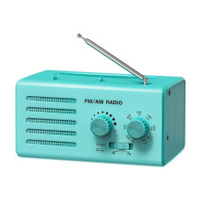 Portable AM FM Radio , Loud Speaker, Excellent Sound, Small Radios for Home Outdoor Office Desk,US Plug