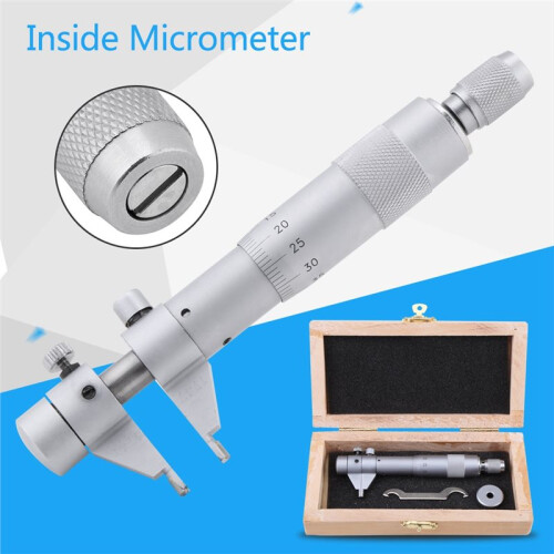 Inside Micrometer for Measuring Internal Diameters 5-30mm Range 0.01mm Accuracy High-Precision Screw Micrometer 2