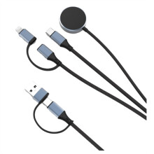 3 in 2 Watch Charger Cable for Watch 100W USB-C Fast Charging Cable Travel Charging Cords for Multiple Devices