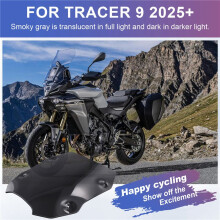 Motorcycle Sport Windshield for TRACER 9 9GT + Y-AMT TRACER9 (2025+) Windscreen Wind Deflector Smoke Grey
