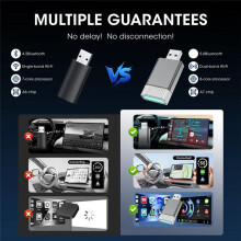 Draadloze Carplay-Adapter voor IOS en Android Auto, Bedraad Naar Draadloos Kleine Dongle, -Autoadapter