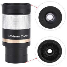 8-24mm Zoom Eyepiece for Telescope Multi Coated Optic Lens Eyepiece Telescope Accessory for Star Astronomy Observation