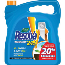 Resolva Weedkiller 24H RTU 3L + 20% Extra Free Ready to Use