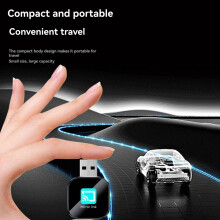 2-in-1 CarPlay Mirror Link Android Auto-Adapter 5.0 Bedraad Naar Draadloos CarPlay USB Plug And Zwart