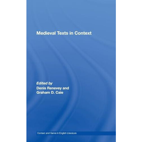 Medieval Texts in Context Hardcover Book