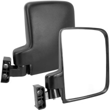 Cart Mirror No Drilling Side Mirrors Universal for Club Car, Folding Side Rear View Mirrors,Adjustable 180 Degree