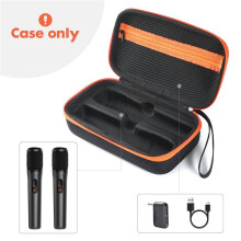2X voor PartyBox Microfoon Opbergtas Schokbestendige EVA Harde Case met Lanyard Anti-Kras Organizer Box Tas voor