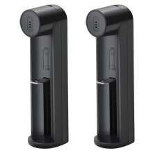 2X 18650 Lithium Battery Charger 26650 21700 18340 C1 Battery Charger