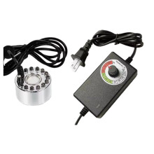 Humidifier with Adjustable Mist Output Ultrasonic Atomizer for Rock Gardens, Bonsai, Includes Transformer A US Plug