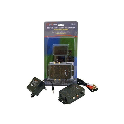 Preamp de phono estéreo TC400 con ecualización RIAA - Negro