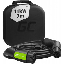 Green Cell GC Typ 2 Ladekabel EV Elektroauto PHEV | 11kW | 16A | Typ 2 auf Typ 2 | 7 Meter | Dreiphasig.