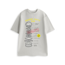 (X-Large) SpongeBob SquarePants Short Sleeved T-Shirt (Unisex Grey)
