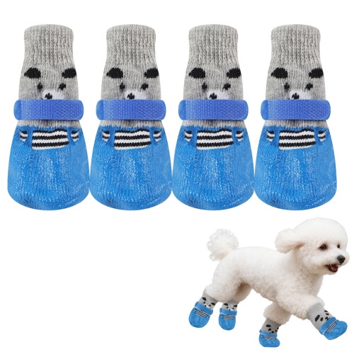 Dog Booties Breathable Non-Slip Sole Adjustable Drawstring