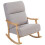 Homcom Silla Mecedora Gris 65 x 90 x 98 cm 1