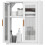 Homcom Armario de Pared Blanco 40 x 14 x 50 cm 1