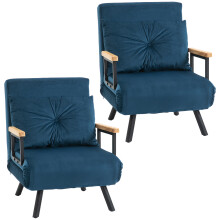 Sofás Cama Individuale Azul 63 x 73 x 81 cm