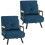 Homcom Sofás Cama Individuale Azul 63 x 73 x 81 cm 1