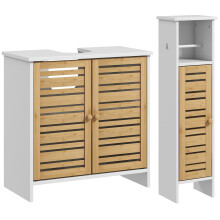 Conjunto de Baño Blanco 21 x 17 x 78 cm