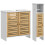Homcom Conjunto de Baño Blanco 21 x 17 x 78 cm 1