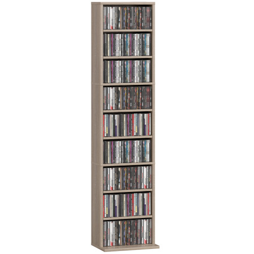 Homcom Estantería para CD Marrón 33 x 24 x 140 cm