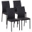Homcom Sillas de Comedor Negro 41 x 50 x 91 cm 1