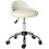 Homcom Taburete con Rueda Blanco 50 x 50 x 83 cm 1