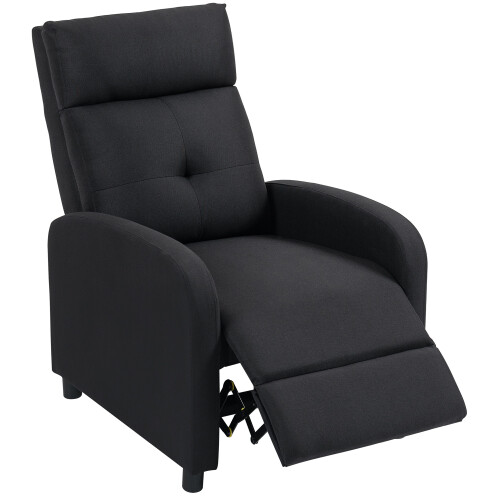 Homcom Sillón Relax Reclinable Negro 67 x 87 x 98 cm