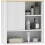 Homcom Armario de Pared Blanco 60 x 20 x 62 cm 1