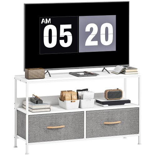 Homcom Mueble de TV Bicolor 98 x 29 x 56 cm