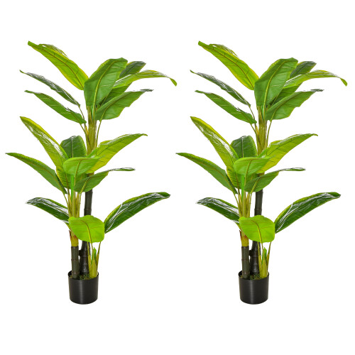 Homcom Plataneras Artificiale Verde 17 x 17 x 150 cm