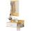 Homcom Muebles de Recibidor Marrón 80 x 39.5 x 33.5 cm 1