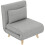 Homcom Sofá Cama Individual Gris 72 x 78 x 79 cm 1
