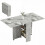 Homcom Mesa Plegable Gris 75 x 140 x 74 cm 1